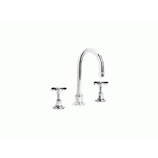 Mitigeur Lavabo Lefroy Brooks 3 Trous Satin - Neuf Sous Blister Avec PUW