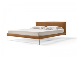 Amura Mavis Bed lit double en cuir MAVISBED364
