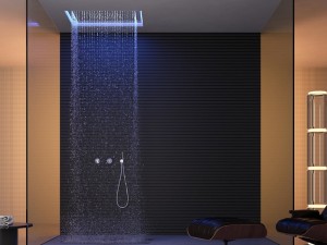 Antonio Lupi Meteo pomme de douche au plafond avec double cascade METEOXXL