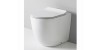 Artceram File vaisseau de toilette rimless au sol avec couvercle de toilette ralenti blanche et mat FLV00505