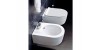 Flaminia Mini Link sanitaires suspendus, WC, bidet et abattant ralenti Slim 5064+5065+LKCW09