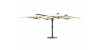 Ombrellificio Veneto Galileo Legno parasol à 4 bras latéraux 800x800cm GALILEO